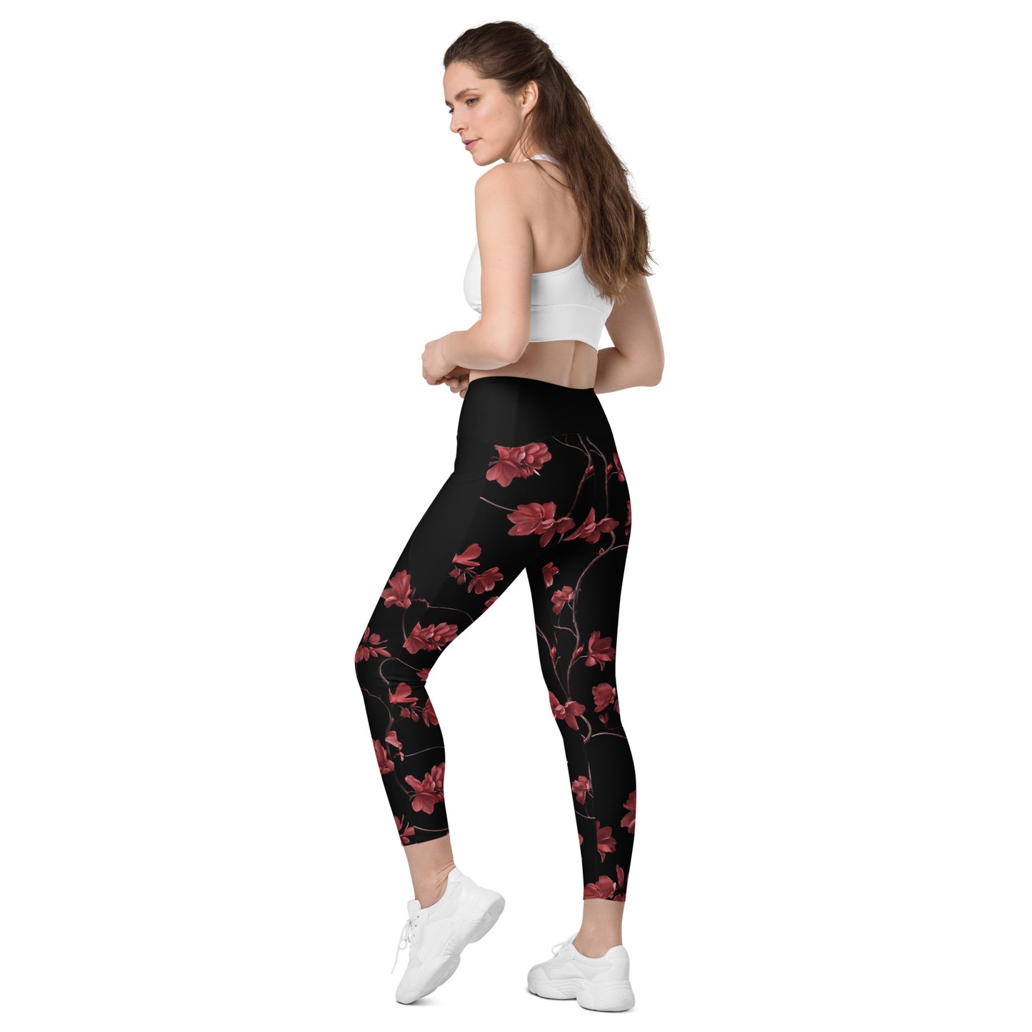 Ruby Vines - Crossover leggings with pockets