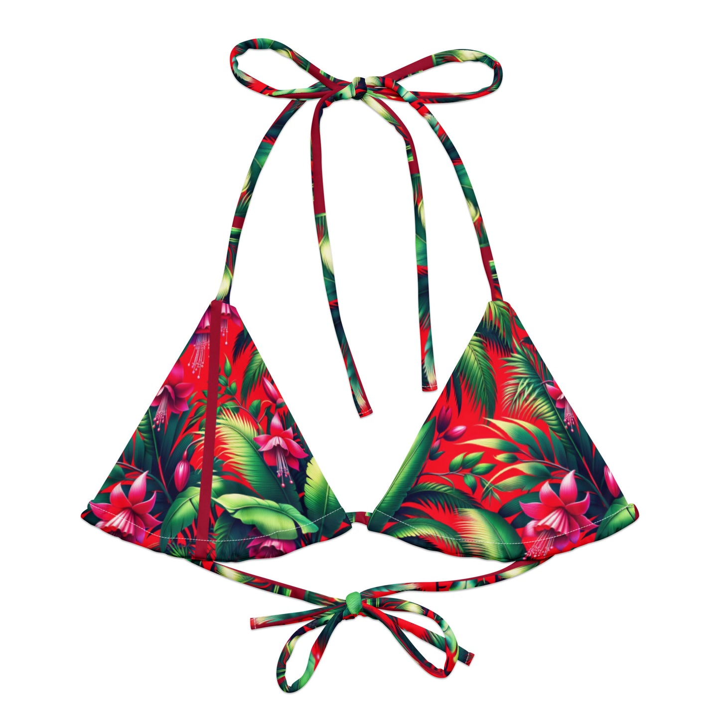 Recycled String Bikini Top - Dea Flora Collection