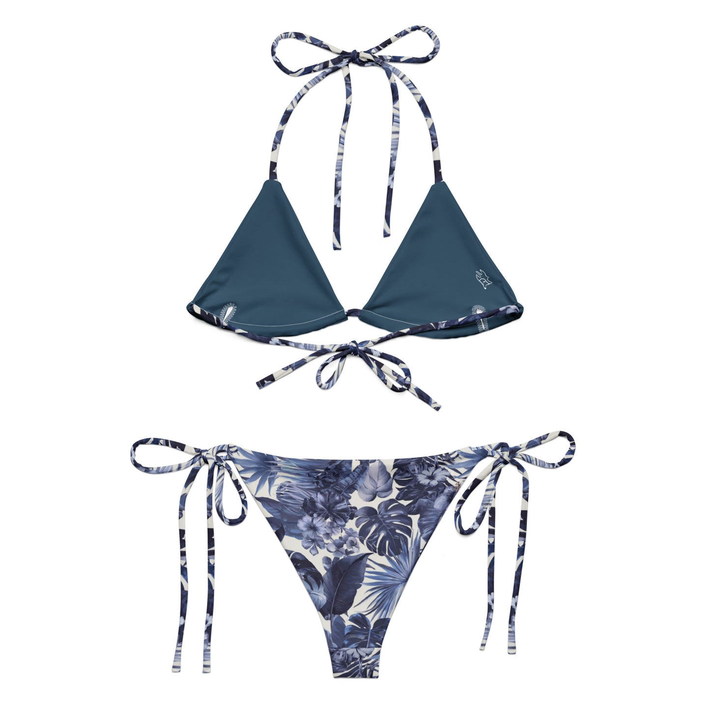 Azure Tropicana Recycled string bikini - Matching Bathing Suits