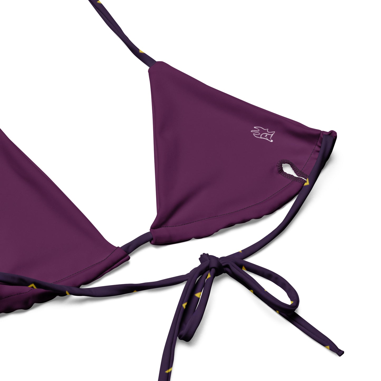 Dark Purple Recycled string bikini - Matching Bathing Suits