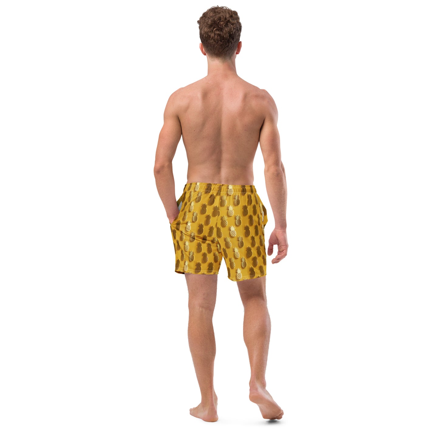 Golden Pineapple Men's swim trunks - Matching Bathing Suits