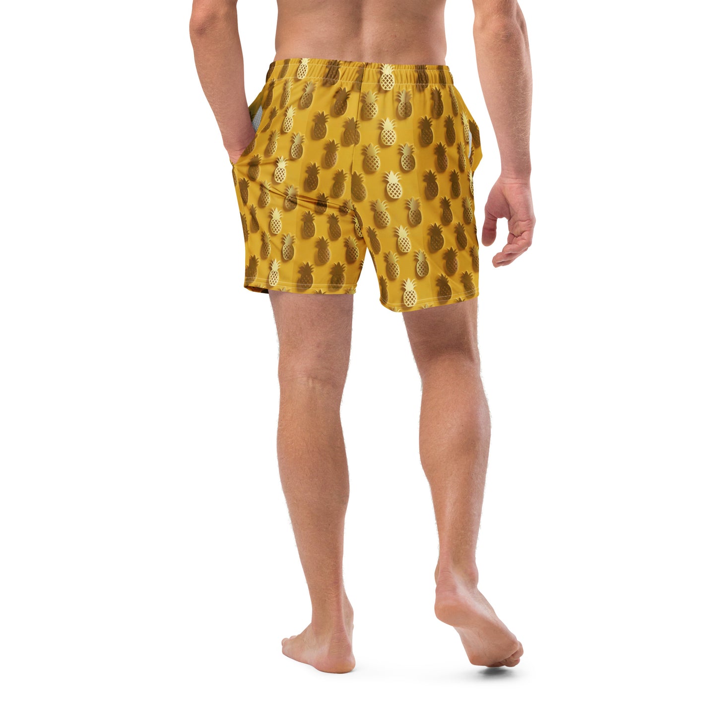 Golden Pineapple Men's swim trunks - Matching Bathing Suits