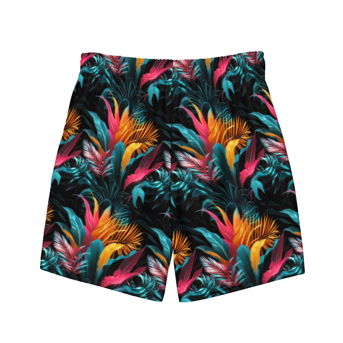 Tropical Neon Paradise Recycled Men's Swim Trunks - Free with Bikini Purchase!