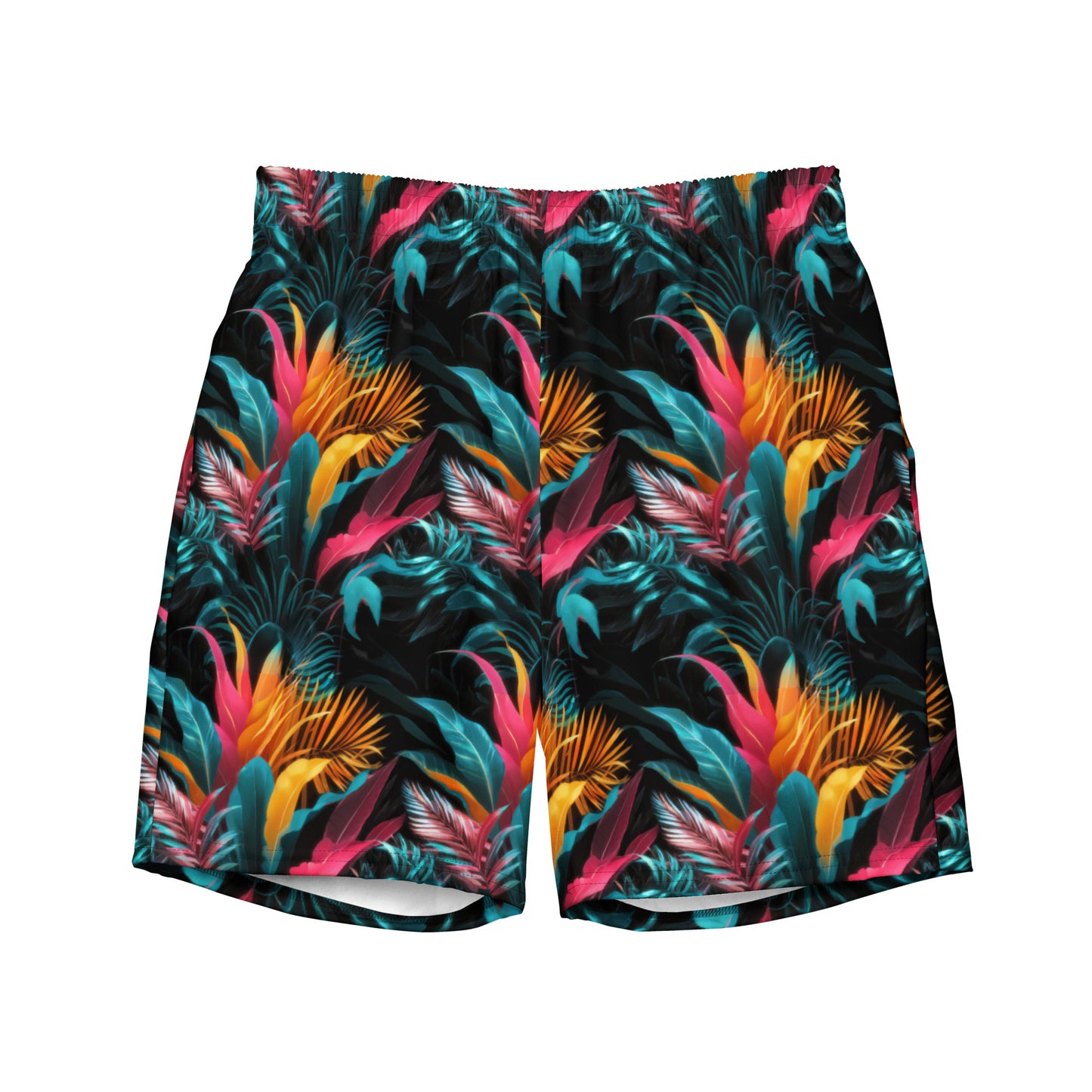 Tropical Neon Paradise Recycled Men's Swim Trunks - Free with Bikini Purchase!