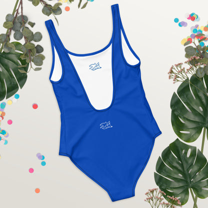Cobalt Blue 2024 Trend Color One-Piece Swimsuit - Monochrome