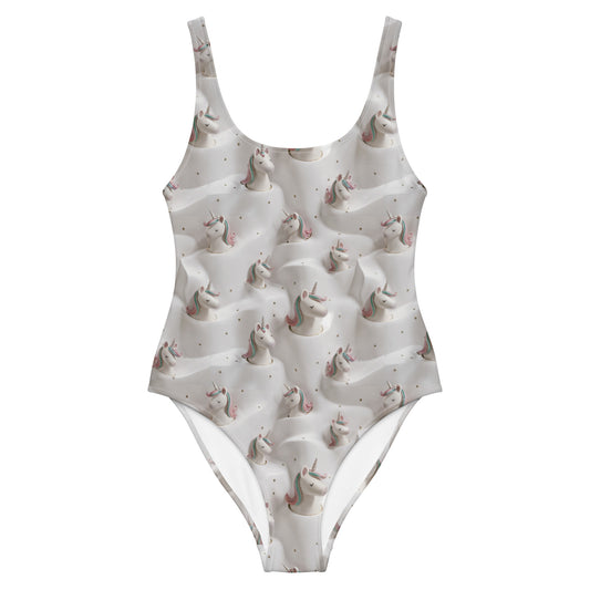 Mommy and Me Swimsuits Elegant Unicorn Minimalist