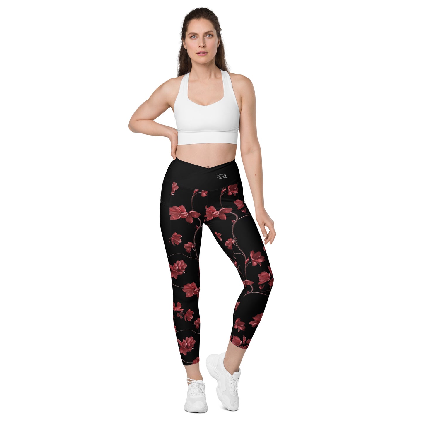 Ruby Vines - Crossover leggings with pockets