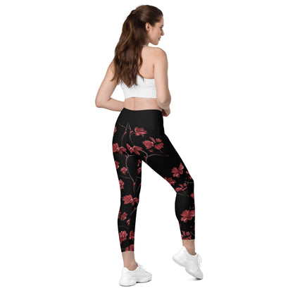 Ruby Vines - Crossover leggings with pockets