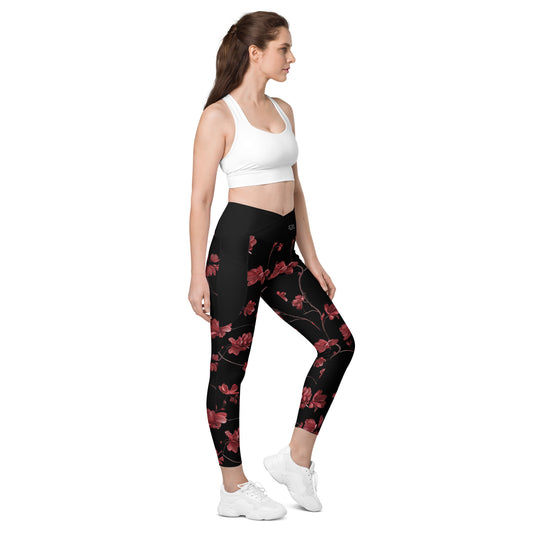 Ruby Vines - Crossover leggings with pockets