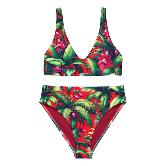 Recycled High-Waisted Bikini - Dea Flora Collection