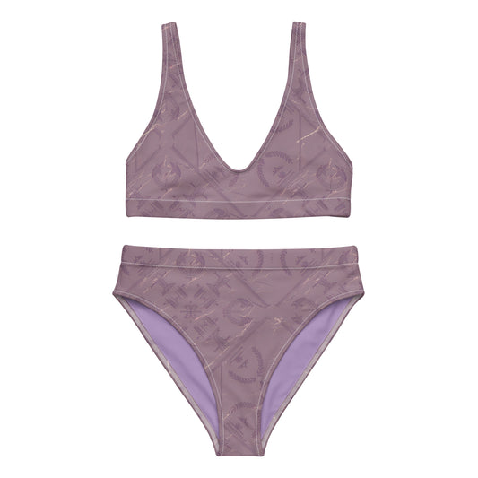 Burnished Lilac Trend Color 2024 Recycled High-Waisted Bikini - Diocleziano Collection