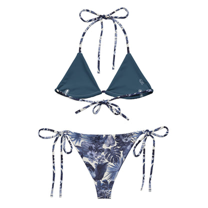 Azure Tropicana Recycled string bikini - Matching Bathing Suits