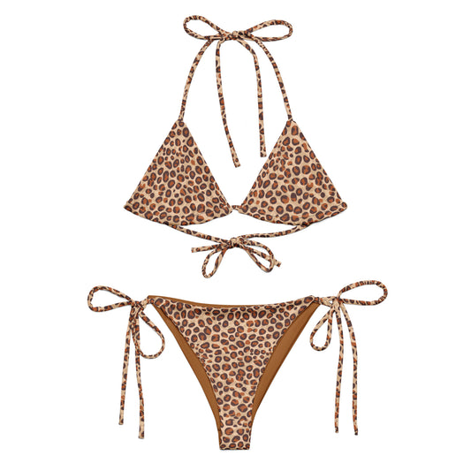 Leopard Luxe Recycled String Bikini - Matching Bathing Suits