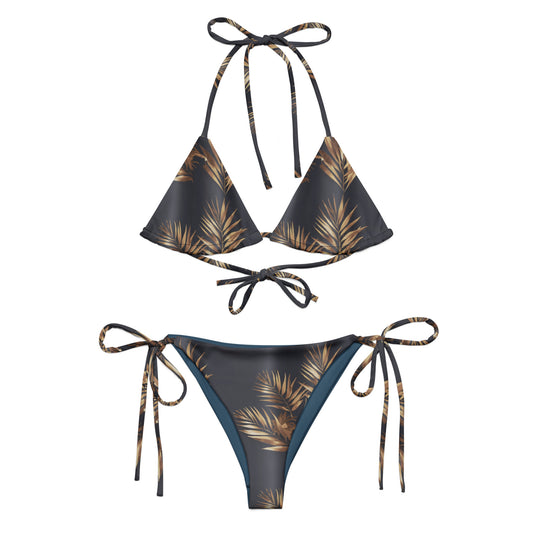 Golden Oasis Recycled String Bikini - Matching Bathing Suits