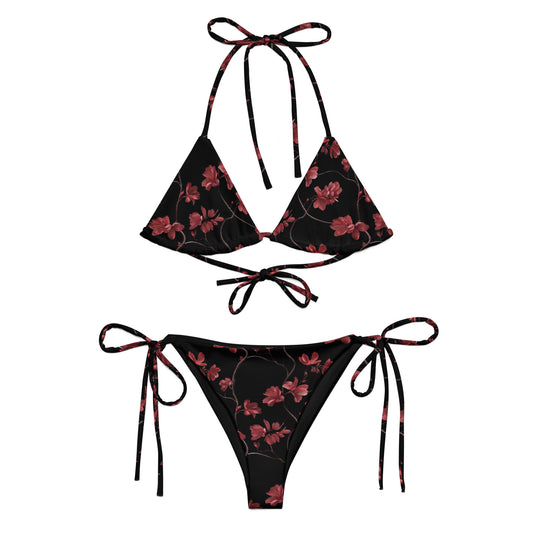 Ruby Vines Recycled string bikini - Matching Bathing Suits