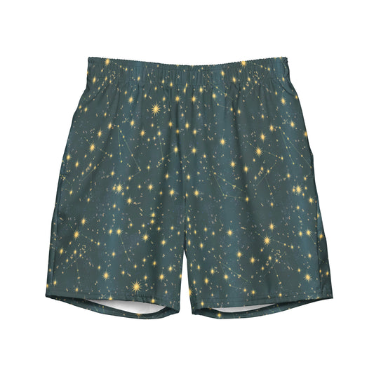 Matching Bathing Suits Men's Recycled Swim Trunks - Celestial Honeymoon Collection