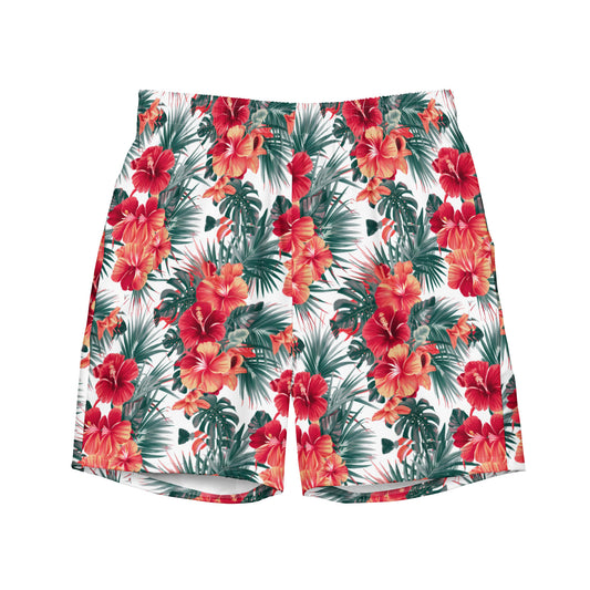 Tropical Floral Bliss Men's swim trunks - Free with Bikini Purchase!