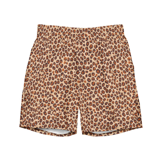 Leopard Luxe Men's swim trunks - Matching Bathing Suits