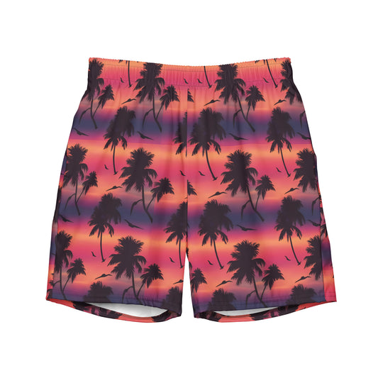 Sunset Silhouettes Men's swim trunks - Matching Batching Suits