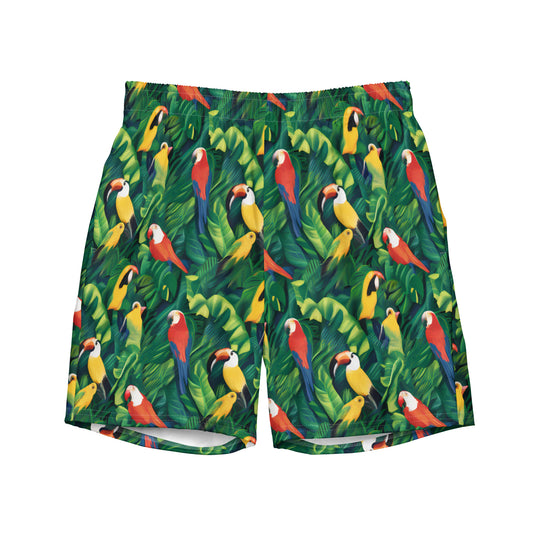 Tropical Birds Men's swim trunks - Matching Bathing Suits