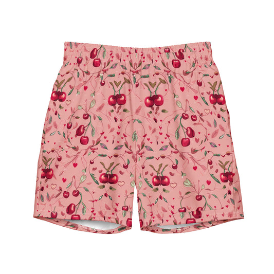 Cherry Love Recycled Men's swim trunks - Free with Bikini Purchase!