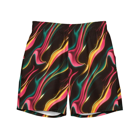 Neon Splash Men's swim trunks - Matching Bathing Suits