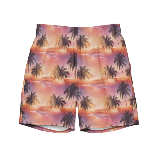 Sunset Serenity Men's swim trunks - Matching Bathing Suits