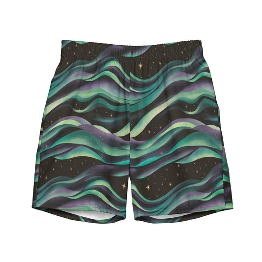 Aurora Borealis Men's swim trunks - Matching Bathing Suits