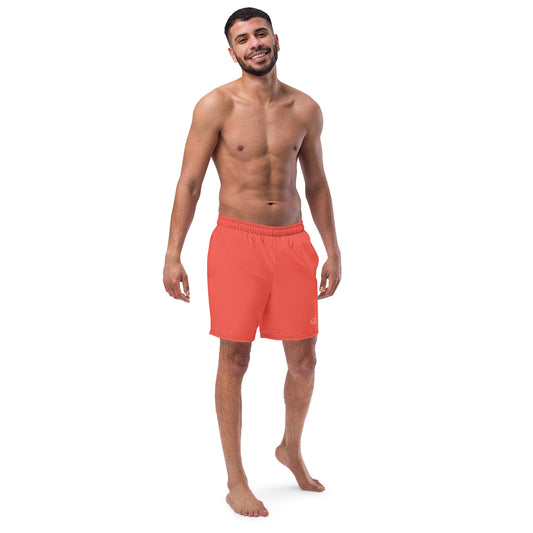 Radiant Red 2024 Trend Color Men's swim trunks - Monochrome