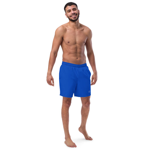 Cobalt Blue 2024 Trend Color Men's swim trunks - Monochrome