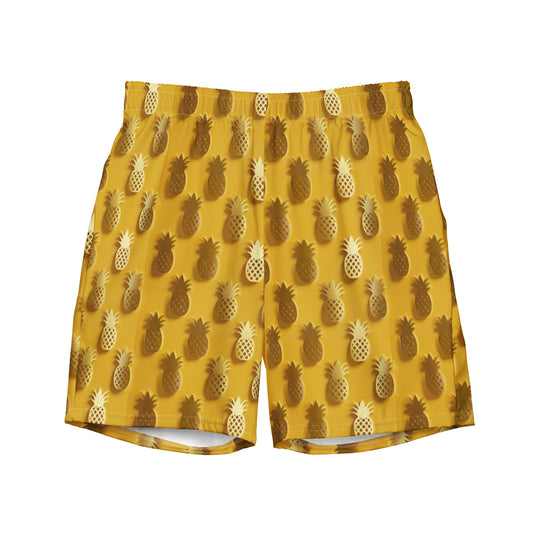 Golden Pineapple Men's swim trunks - Matching Bathing Suits