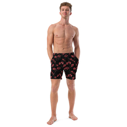Ruby Vines Men's Recycled Swim Trunks - Matching Bathing Suits
