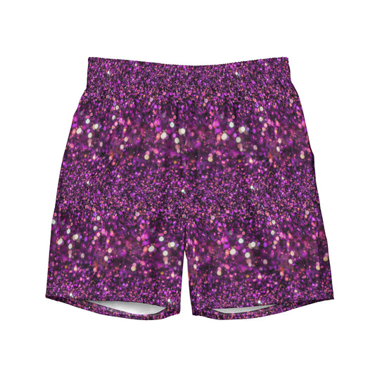 Purple Glitter Recycled Men's swim trunks - Free with Bikini Purchase!