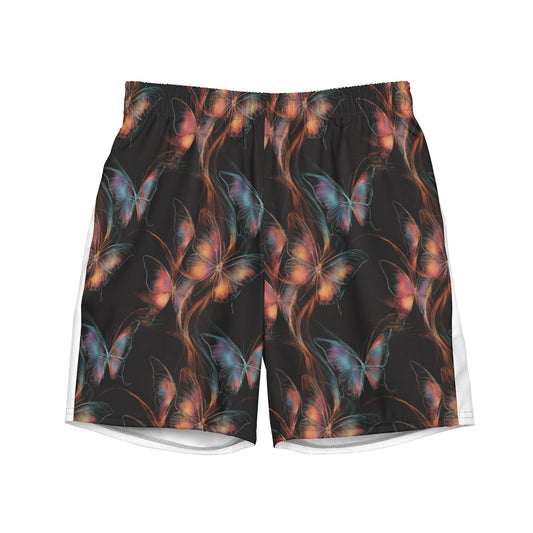 Vivid Butterfly Men's Recycled Swim Trunks - Matching Bathing Suits