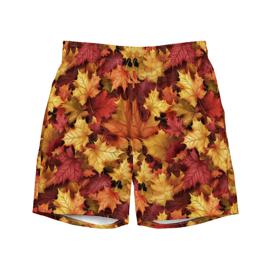 October Ember Recycled Men's Swim Trunks - Matching Bathing Suits