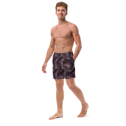 Twinkling Triangles Men's Recycled Swim Trunks - Matching Bathing Suits