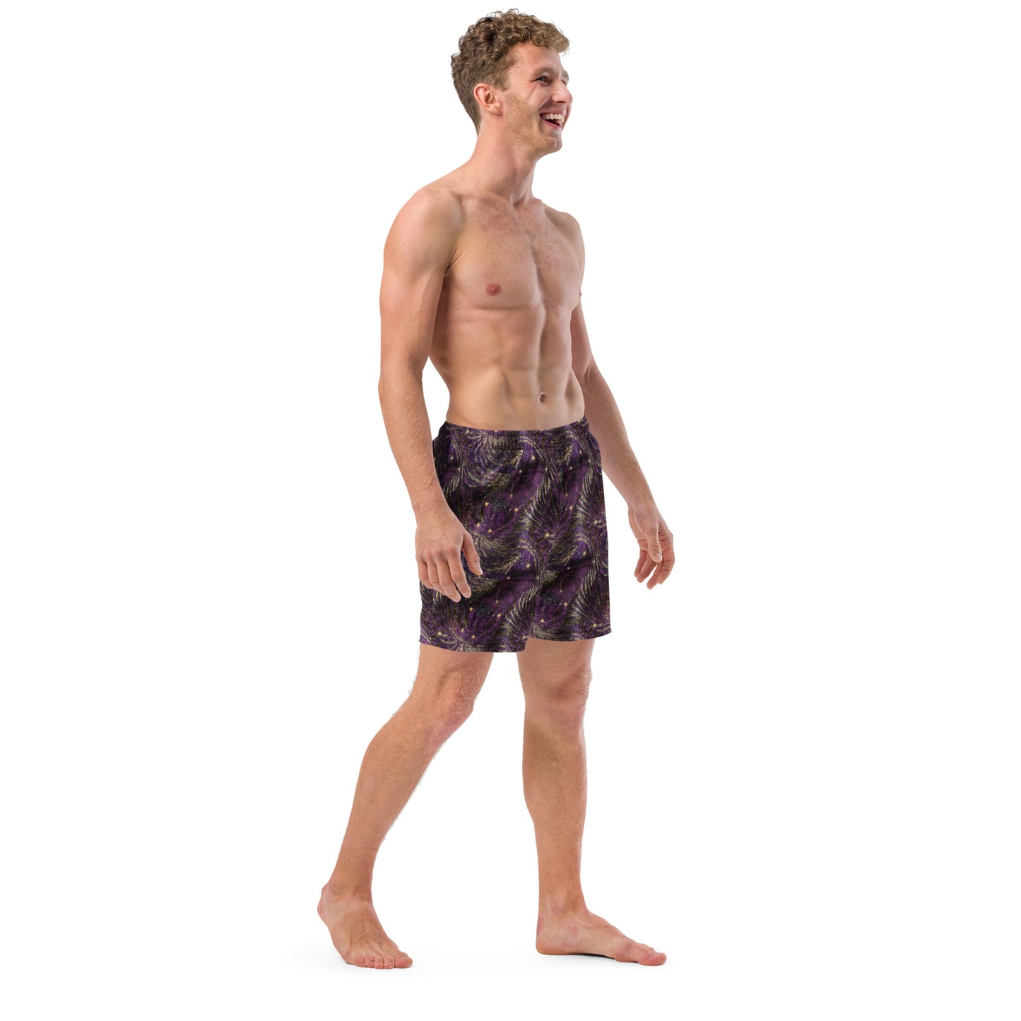 Twinkling Triangles Men's Recycled Swim Trunks - Matching Bathing Suits